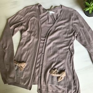 Cabi neutral cardigan with pocket detail